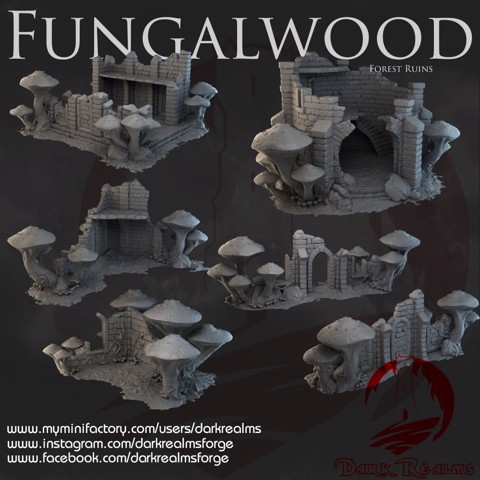 Image of Dark Realms - Fungalwood - Forest Ruins
