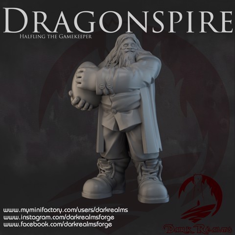 Image of Dark Realms - Dragonspire Wizarding School - Halfling the Gamekeeper