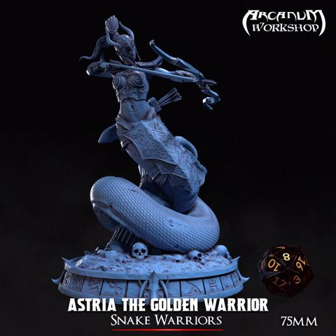 Image of Astria The golden Warrior (75mm)