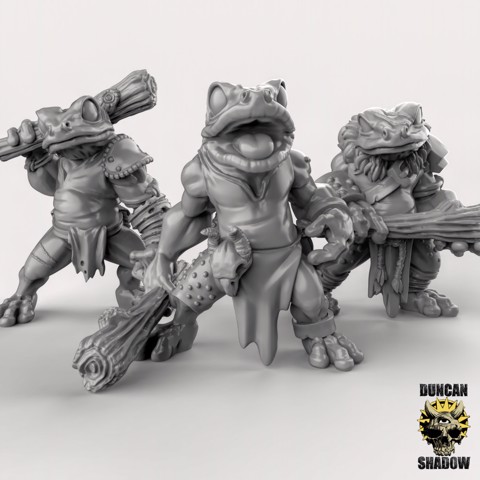 Image of Frog Folk with Club (Pre Supported)