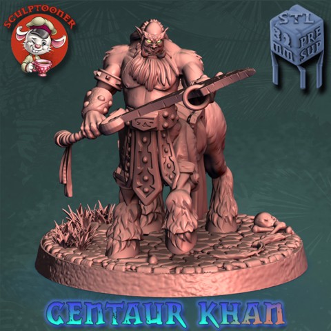 Image of Centaur Khan calm-32mm pre-supported miniature