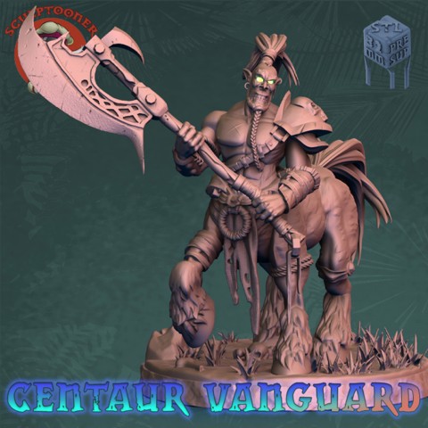Image of Centaur Vanguard standing with axe