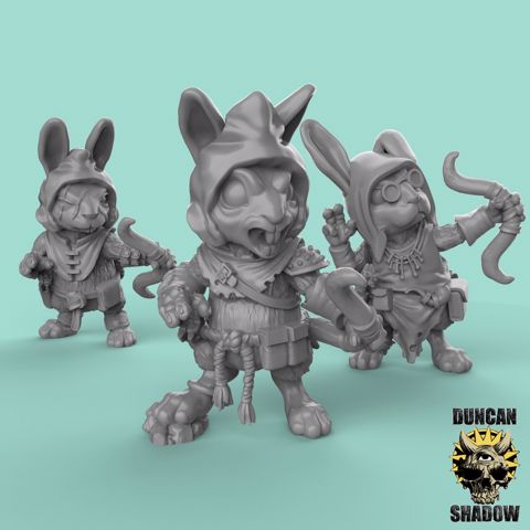 Image of Rabbit Folk with Bows (Pre Supported)