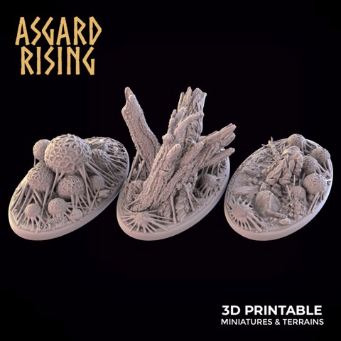 Image of Infested Grounds - 3x 35x60mm Oval Bases