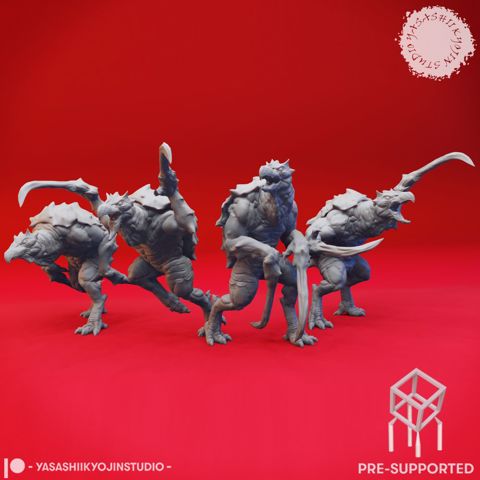 Image of Hook Horror Clan - Tabletop Miniatures (Pre-Supported)