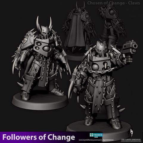 Image of Clawed Chosen - Followers of Change - 28mm