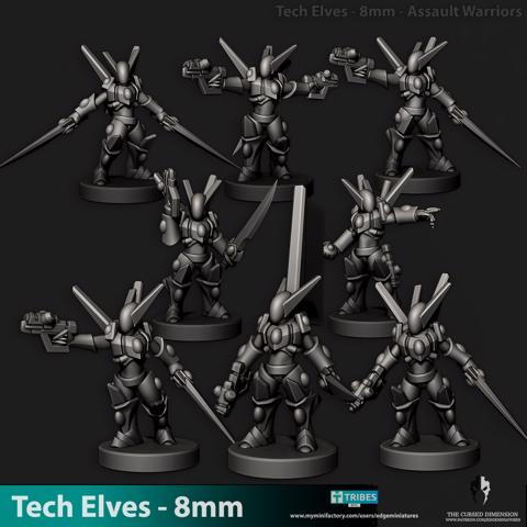 Image of Assault Warriors - Tech Elves - 8mm