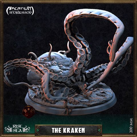 Image of The Kraken 200mm (with tentacles Pack)