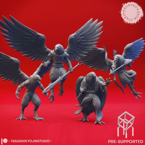 Image of Kindness of Wereravens - Tabletop Miniature (Pre-Supported)