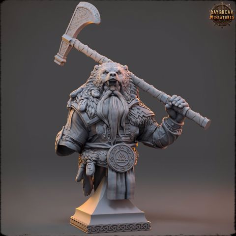 Image of Ragnar Wolfslayer - Bust