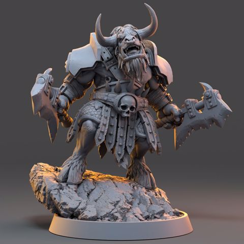 Image of Kharnus Firehorn - The Ironmane Minotaurs of Emberhold