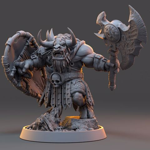 Image of Garruk Bloodmaw - The Ironmane Minotaurs of Emberhold