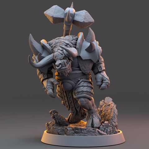 Image of Brakthar Deathbringer - The Ironmane Minotaurs of Emberhold