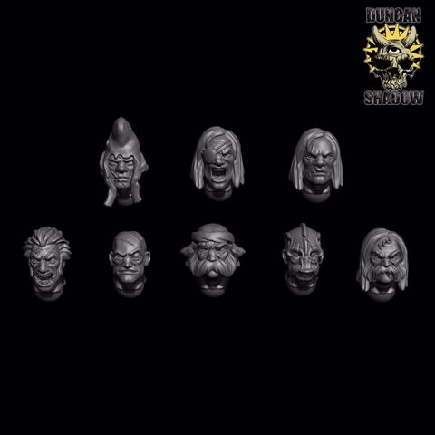 Image of Thugs head set (Pre Supported) (S)