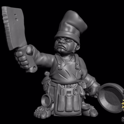 Image of Halfling Cook (Pre Supported)