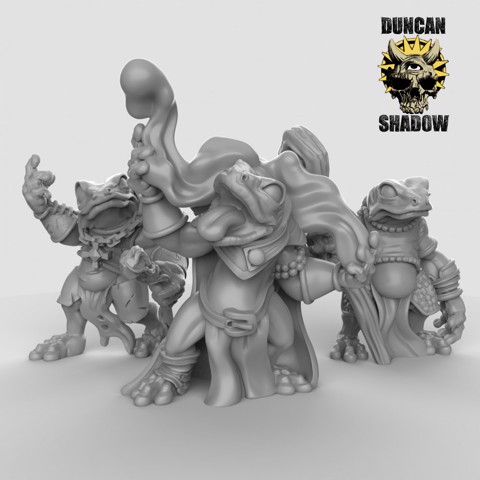 Image of Frog Folk / Boggard Sorcerer (pre supports)