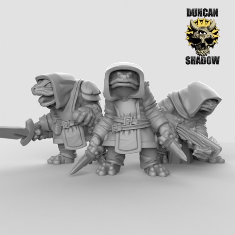 Image of Frog Folk/ Boggard Rogues (pre supported)