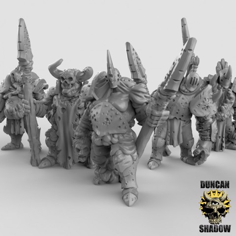 Image of Plague Knights Chaos Warriors set2 (pre supported)