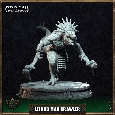 Image of Lizard Man  Brawler 32MM