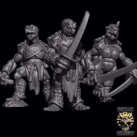 Image of Tortles with Swords (Pre Supported)