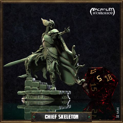 Image of WarChief Skeleton (32mm)