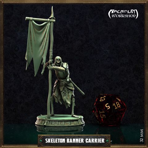 Image of Skeleton Banner Carrier (32mm)