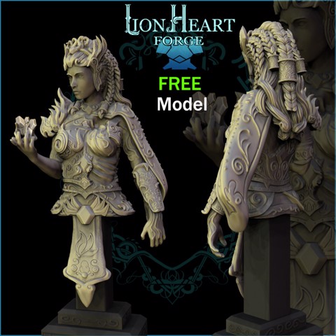 Image of FREE Valkyrie bust- Fully Pre-supported