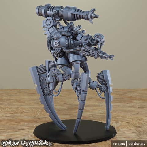 Image of Gore Stalker |  "doom space necro robot ancient immortal skeleton terminator warriors"