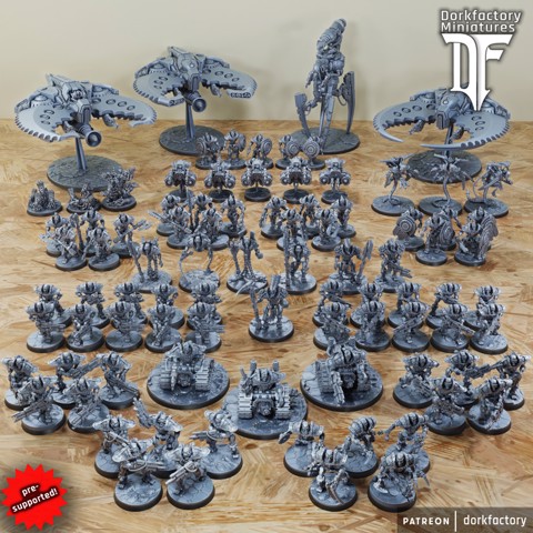 Image of Gorebots - Full Army | "necro robot ancient immortal skeleton space terminator warriors"