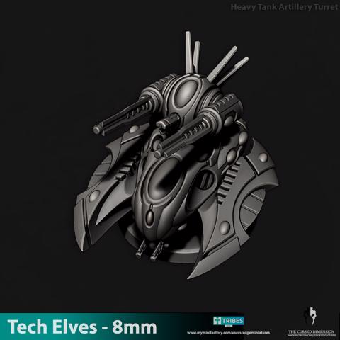 Image of Heavy Artillery Tank - Tech Elves - 8mm