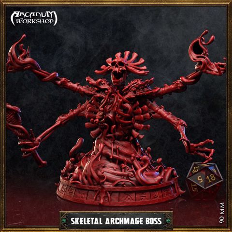 Image of Skeletal Archmage Boss (90mm)