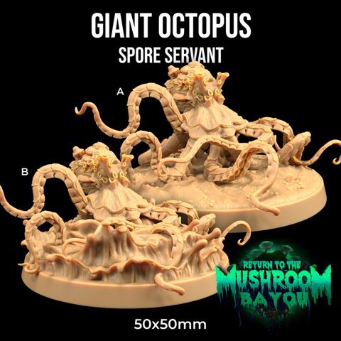 Image of Spore Servant Giant Octopus  | PRESUPPORTED | Return To The Mushroom Bayou