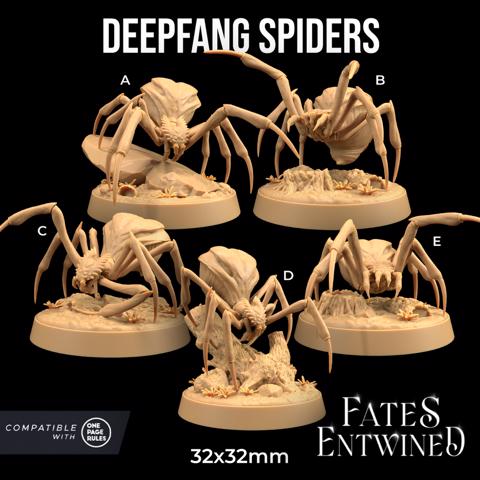 Image of Deepfang Spiders | PRESUPPORTED | Fates Entwined