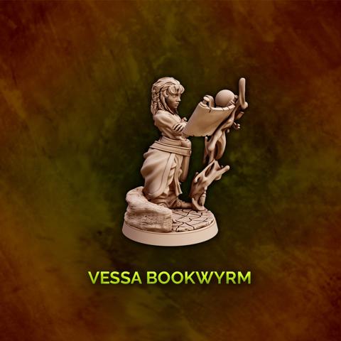 Image of Vessa Bookwyrm - Halfling Wizard