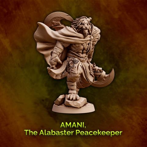 Image of Amani, The Alabaster Peacekeeper - Leonin Paladin