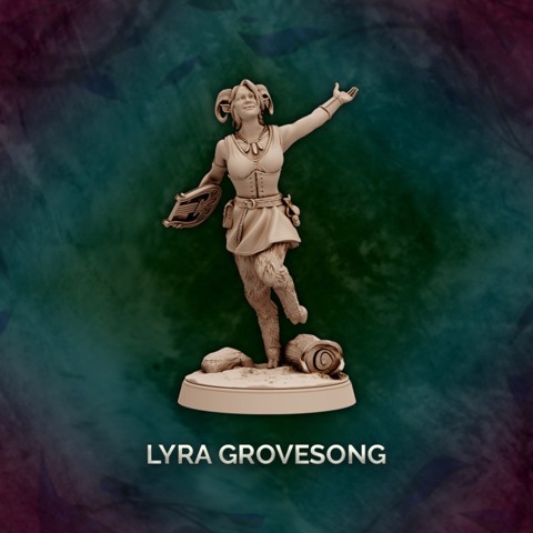 Image of Lyra Grovesong -  Satyr Bard