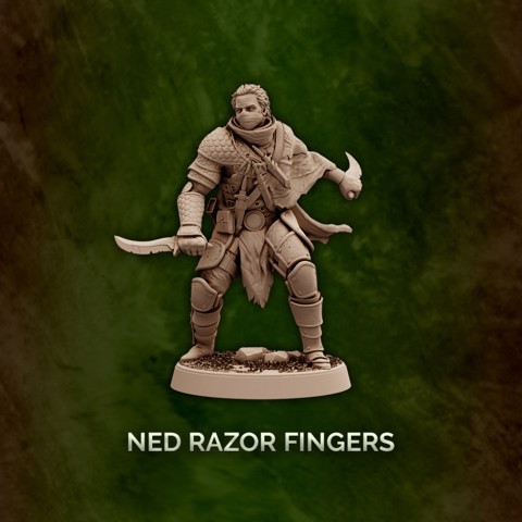 Image of Ned Razor Fingers - Human Rogue