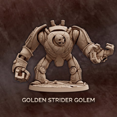 Image of Golden Strider Golem