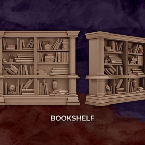 Image of Bookshelf and Wardrobe