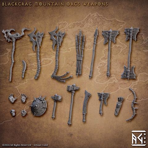 Image of Standalone Weapons (Blackcrag Orcs)