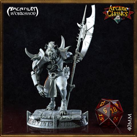 Image of Gnoll Heavy Halberd (40mm)