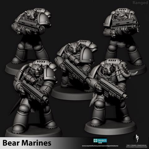 Image of Ranged Marines - BearMarines - 28mm