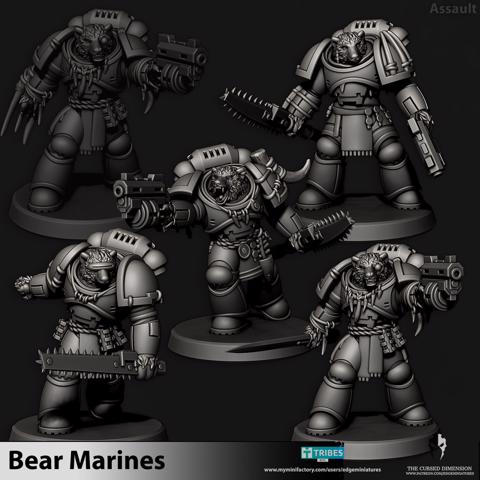 Image of Assault Marines - BearMarines - 28mm