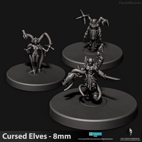 Image of Flesh Wizards - Cursed Elves - 8mm