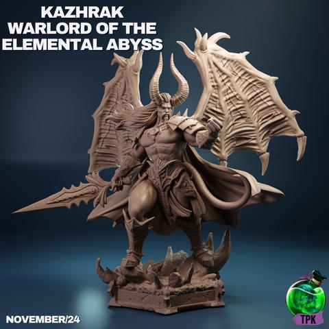 Image of Kazhrak, Warlord of the Elemental Abyss (winged)