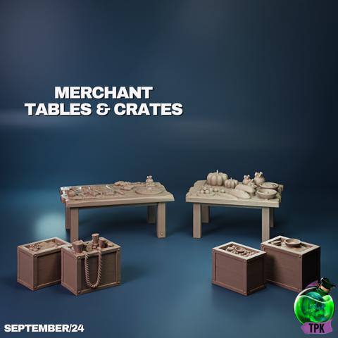 Image of Merchant Tables and Crates