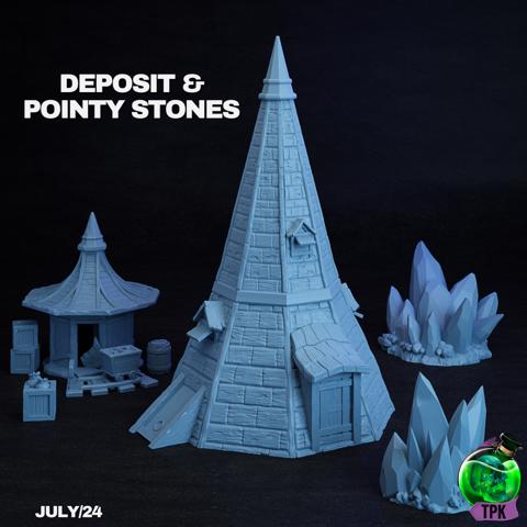 Image of Deposit and Pointy Stones