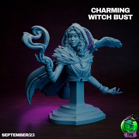 Image of Charming Witch Bust