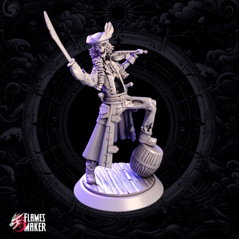 Image of Pirate Zombie Bard Brio - PRE SUPPORTED