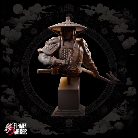 Image of Human Fighter Xin Celestial Warrior Bust - PRE SUPPORTED